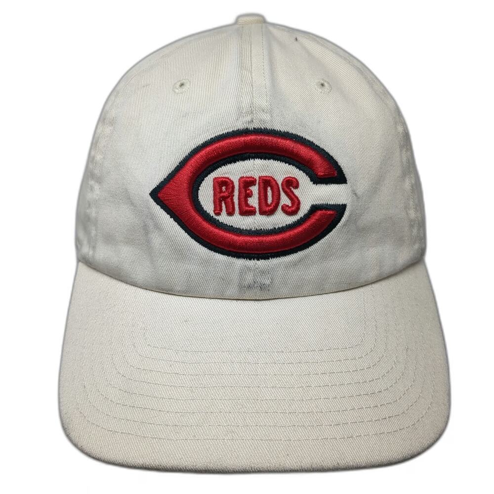 '47 Cincinnati Reds MLB Baseball Cap Beige One Size Cooperstown Slideback Hat